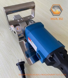 Portable plug-in waste stripping machine